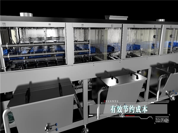 洗筐機，塑料筐清洗機，周轉箱清洗機高壓噴淋清洗機