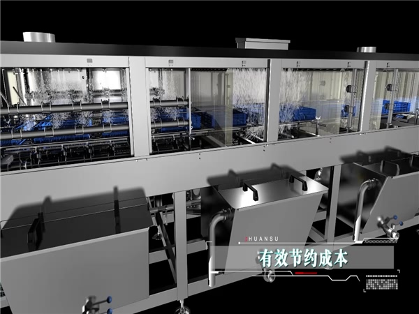 大型連續洗筐機，品牌廠家，周轉箱清洗機