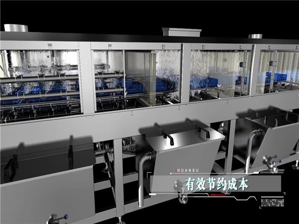 蔬菜桑葚周轉(zhuǎn)箱清洗機(jī)--海帶周轉(zhuǎn)箱清洗機(jī)，商用大型洗筐機(jī)
