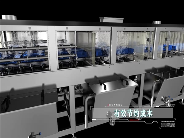 周轉(zhuǎn)箱清洗機(jī)，塑料盤(pán)清洗機(jī)，高壓噴淋洗筐機(jī)